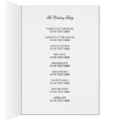 Black & White Ceremony-programma's (Binnen (Rechts))