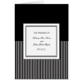 Black & White Ceremony-programma's (Voorkant)