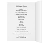 Black & White Ceremony-programma's (Binnen (Links))