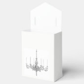 Black White Chandelier Names Date Wedding Favor Bedankdoosjes (Geopend)