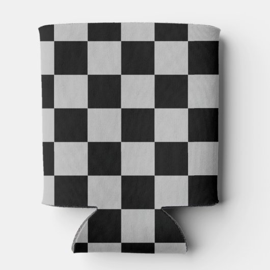 Black White Check Koelbox Blikjeskoeler (Achterkant)