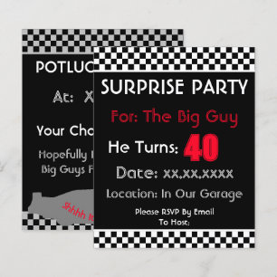 Black White Check Party uitgenodigd