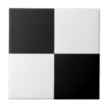 Black White Checker ontwerper Tile keramiek