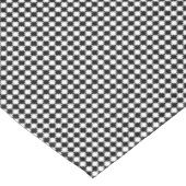 Black White Checkered Check Pattern Modern Chic Tafelkleed (Gekanteld)