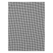 Black White Checkered Check Pattern Modern Chic Tafelkleed (Voorkant)