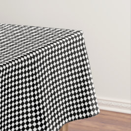 Black White Checkered Check Pattern Modern Chic Tafelkleed