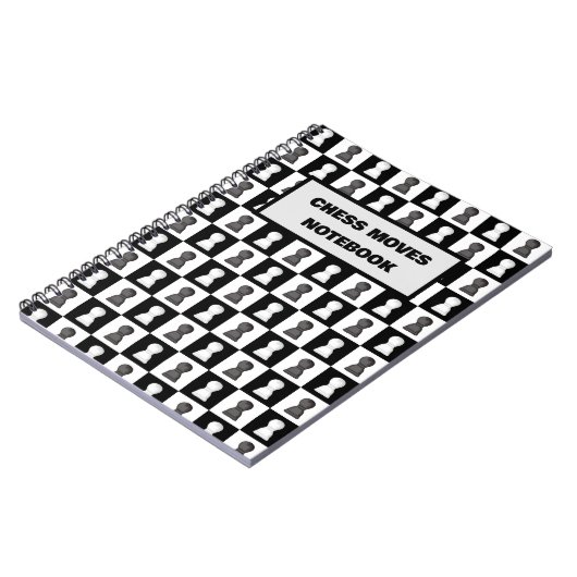 Black & White Chess Board Chess Moves Journal Notitieboek (Linkerzijde)