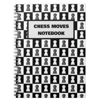 Black & White Chess Board Chess Moves Journal Notitieboek