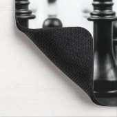 Black White Chess Typography Muismat (Hoek)