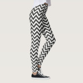 Black White Chevron Leggings (Rechts)