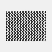 Black White Chevron Pattern Modern Fleece Deken (Voorkant (Horizontaal))