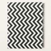 Black White Chevron Planner (Achterkant)