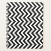 Black White Chevron Planner (Voorkant)