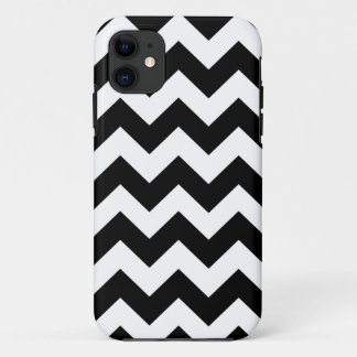 Black White Chevron Stripes iPhone 5 Hoesje