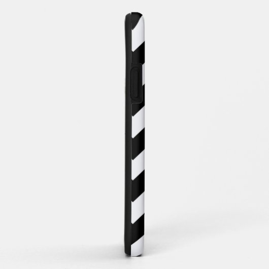 Black White Chevron Stripes iPhone 5 Hoesje (Achterkant/rechts)