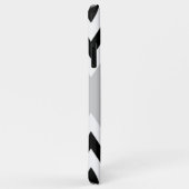 Black White Chevron Stripes Pattern Case-Mate iPhone Case (Achterkant/rechts)