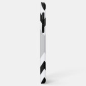 Black White Chevron Stripes Pattern Case-Mate iPhone Case (Achterkant/links)