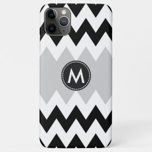 Black White Chevron Stripes Pattern Case-Mate iPhone Case