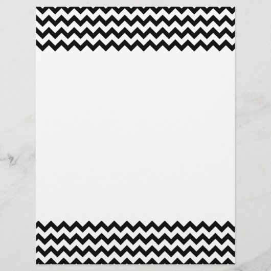 Black White Chevrons Flyer (Voorkant)