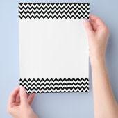 Black White Chevrons Flyer (Hand)
