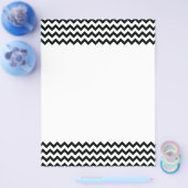 Black White Chevrons Flyer (Enkel)