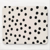 Black & White Chic-Stippen Mousepad Muismat (Voorkant)