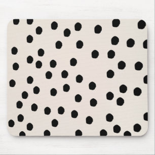 Black & White Chic-Stippen Mousepad Muismat