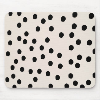 Black & White Chic-Stippen Mousepad Muismat