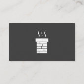 Black White Chimney Sweep Service Visitekaartje (Achterkant)
