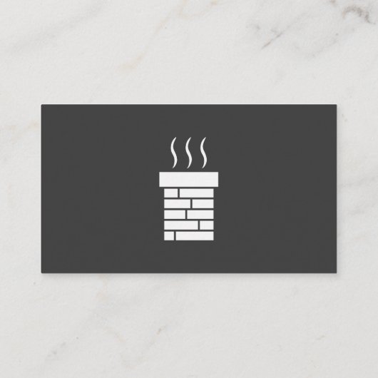 Black White Chimney Sweep Service Visitekaartje (Achterkant)