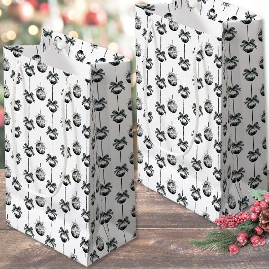 Black White Christmas Klein Cadeauzakje