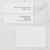 Black White Chubby Attorney Visitekaartje (Voorkant / Achterkant)