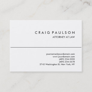 Black White Chubby Attorney Visitekaartje