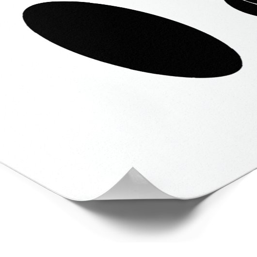 Black & white Cirkel Talk Poster (Hoek)