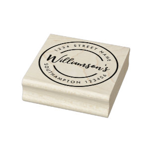 Black White City Locatie Adres Stempel