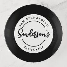 Black White City Plaats Locatie Naam Circle