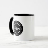 Black White City Town Place Location Name Circle  Mok (Voorkant links)