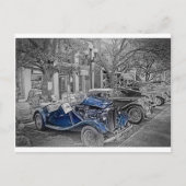 "Black White" "Classic MG" "Color Splash" Briefkaart (Voorkant)