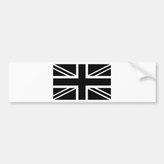 BLack & White Classic Union Jack British (UK) vlag Bumpersticker