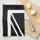 BLack & White Classic Union Jack British (UK) vlag Theedoek (Quarter Fold)