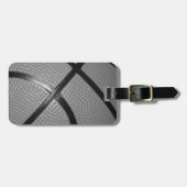 Black & White Close Basketball Bagagelabel (Voorkant horizontaal)