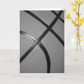 Black & White Close Basketball Kaart (Gele Bloem)