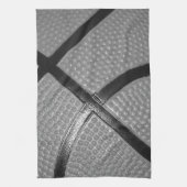 Black & White Close Basketball Theedoek (Verticaal)