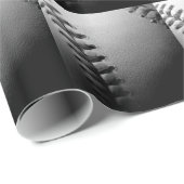 Black & White Close-up Baseball Cadeaupapier (Rol Hoek)