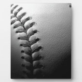 Black & White Close-up Baseball Fotoplaat (Voorkant)