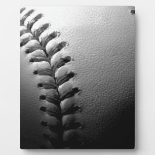 Black & White Close-up Baseball Fotoplaat