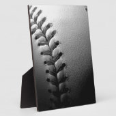 Black & White Close-up Baseball Fotoplaat (Zijkant)