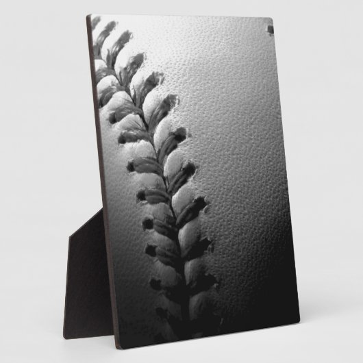 Black & White Close-up Baseball Fotoplaat (Zijkant)