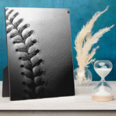 Black & White Close-up Baseball Fotoplaat (Zijkant)