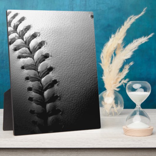 Black & White Close-up Baseball Fotoplaat (Zijkant)